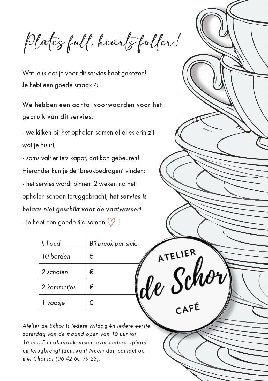 Voorwaarden serviesverhuur